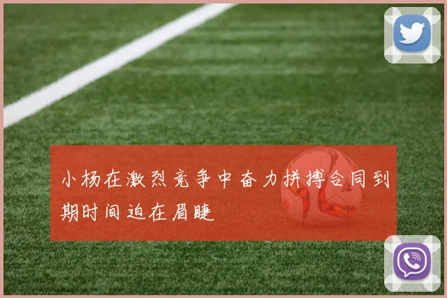小杨在激烈竞争中奋力拼搏合同到期时间迫在眉睫